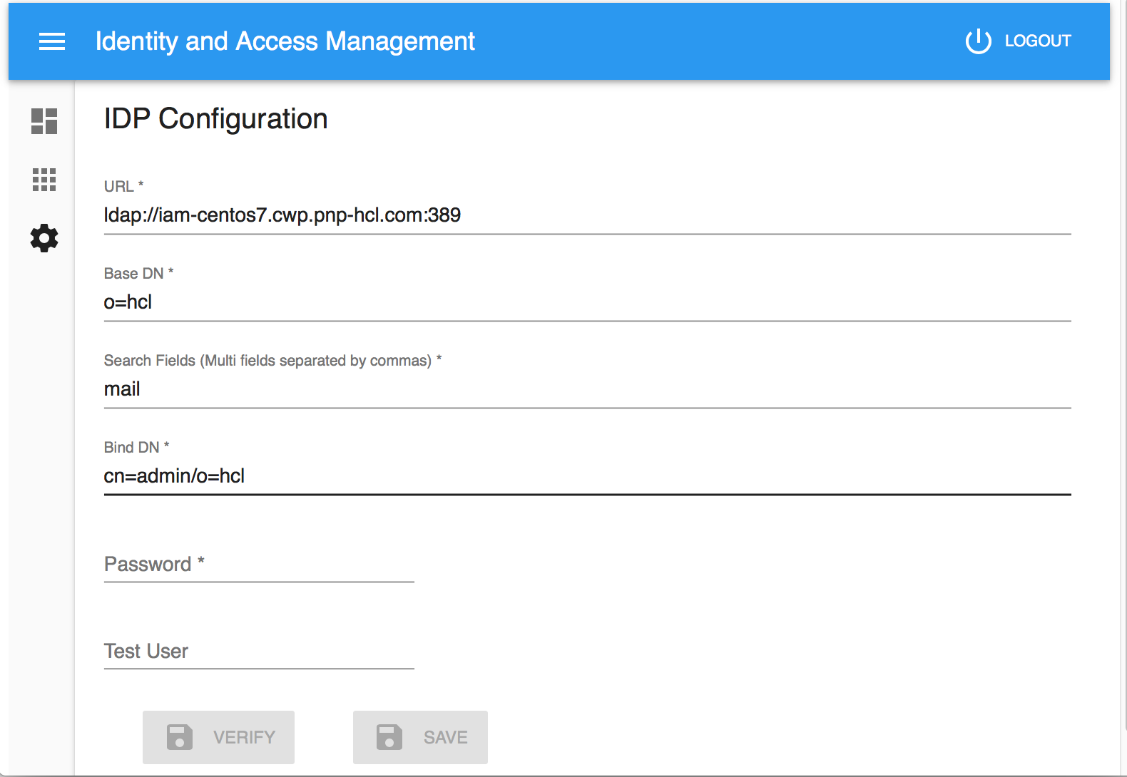 IDP Configuration